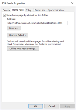 Uncheck Show home page by default for this folder