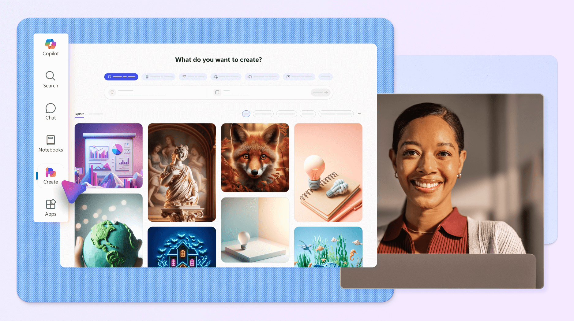 Create in Microsoft 365 Copilot app