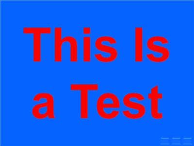 Red and blue colors on slide