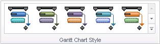 Gantt Chart styles group graphic