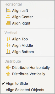 Align to Slide