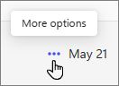 Copilot Notebooks more options located to the left of the notebook creation date.