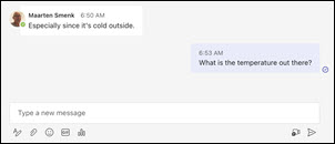 Teams desktop read receipt messages