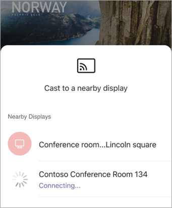 Select device when PowerPoint open