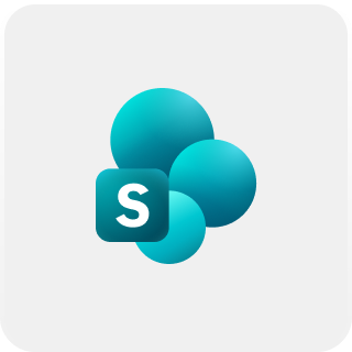 SharePoint product logo with grey background