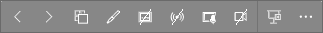 Menu bar... options while running the presentation