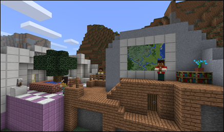 Create a detailed Minecraft world for your event