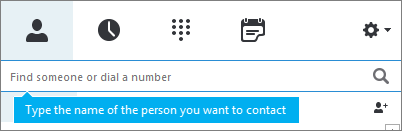 Search for a contact