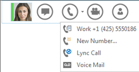 Screenshot of make a call option