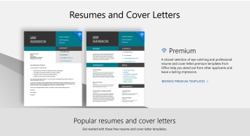 A collection of resumes and cover letters