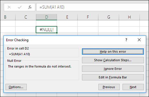 Move the Error Checking box below the Formula Bar