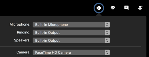 Change devices in a meeting or call